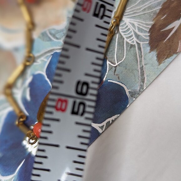 56" Flapper Interesting Hand Made Glass Beads and Bar spacer Flapper Jewelry Vin - Picture 2 of 11